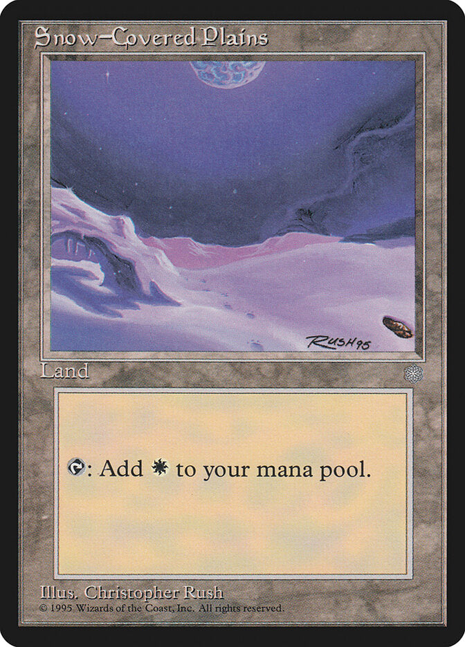 Magic-kaart Snow-Covered Plains ICE-367 uit Ice Age (Land) Main image