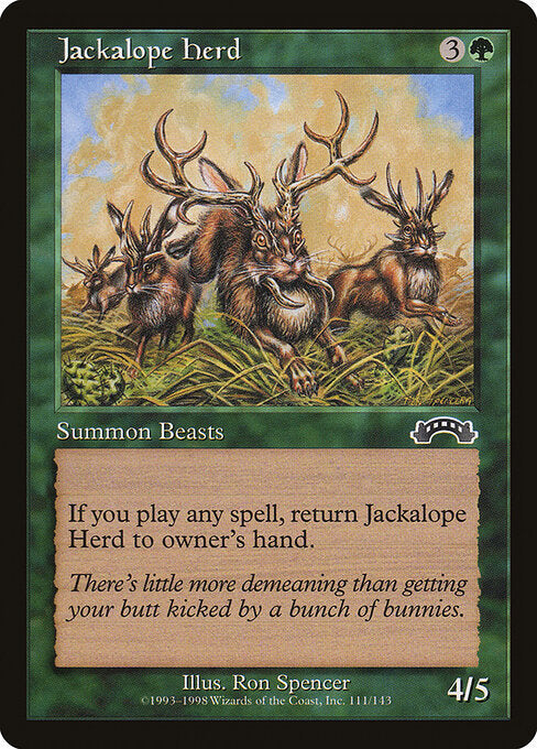 Jackalope Herd – Exodus (EXO-111) Magic: The Gathering card