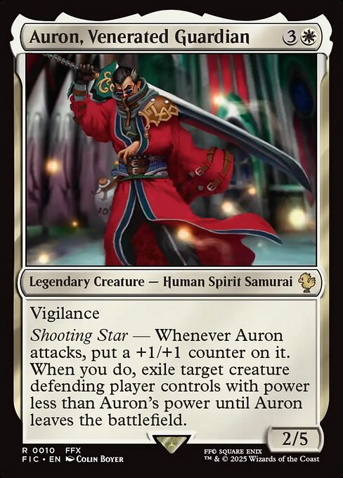 Auron, Venerated Guardian – Final Fantasy Commander (FIC-10) Magic: The Gathering card | LC-REM-20260804-15339520950604-cb82d614-13d8-40ec-9213-8e6852d37c9c
