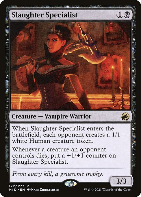 Slaughter Specialist – Innistrad: Midnight Hunt (MID-122) Magic: The Gathering card
