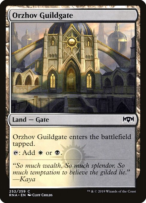 Orzhov Guildgate – Ravnica Allegiance (RNA-252) Magic: The Gathering card