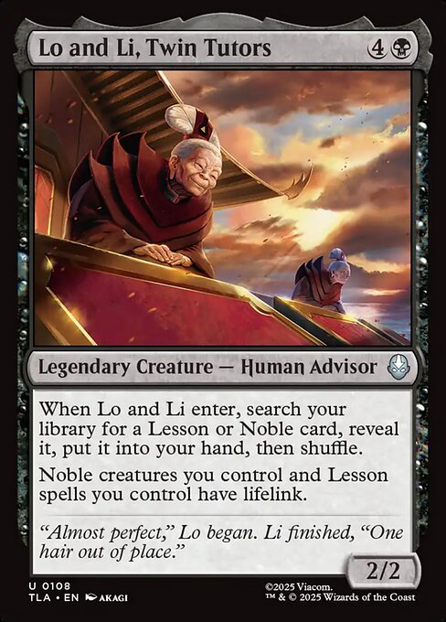 Lo and Li, Twin Tutors – Magic: The Gathering | Avatar: The Last Airbender (TLA-108) Magic: The Gathering card Main image