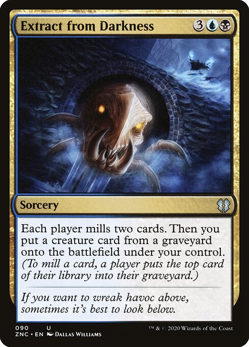 Extract from Darkness – Commander: Zendikar Rising (ZNC-90) Magic: The Gathering card Image principale du produit