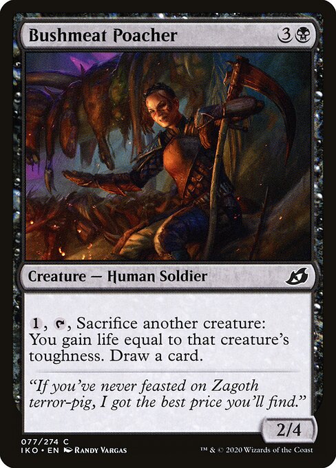 Bushmeat Poacher – Ikoria: Lair of Behemoths (IKO-77) Magic: The Gathering card