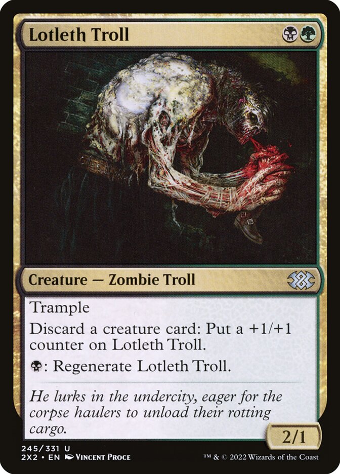 Lotleth Troll - Double Masters 2022 (Uncommon) [2X2-245] Main image