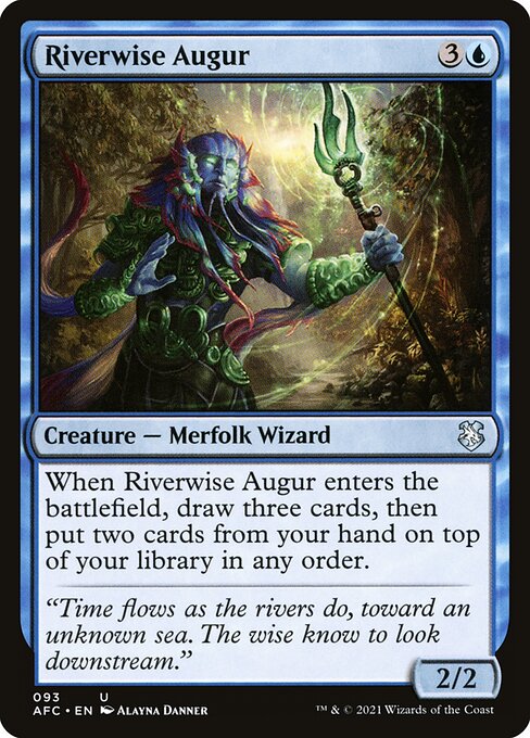 Riverwise Augur – Commander: Adventures in the Forgotten Realms (AFC-93) Magic: The Gathering card Imagen principal del producto