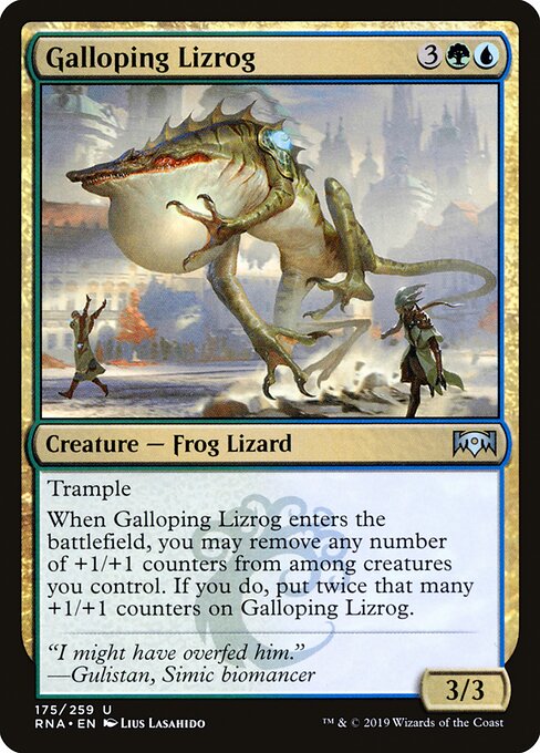 Galloping Lizrog – Ravnica Allegiance (RNA-175) Magic: The Gathering card
