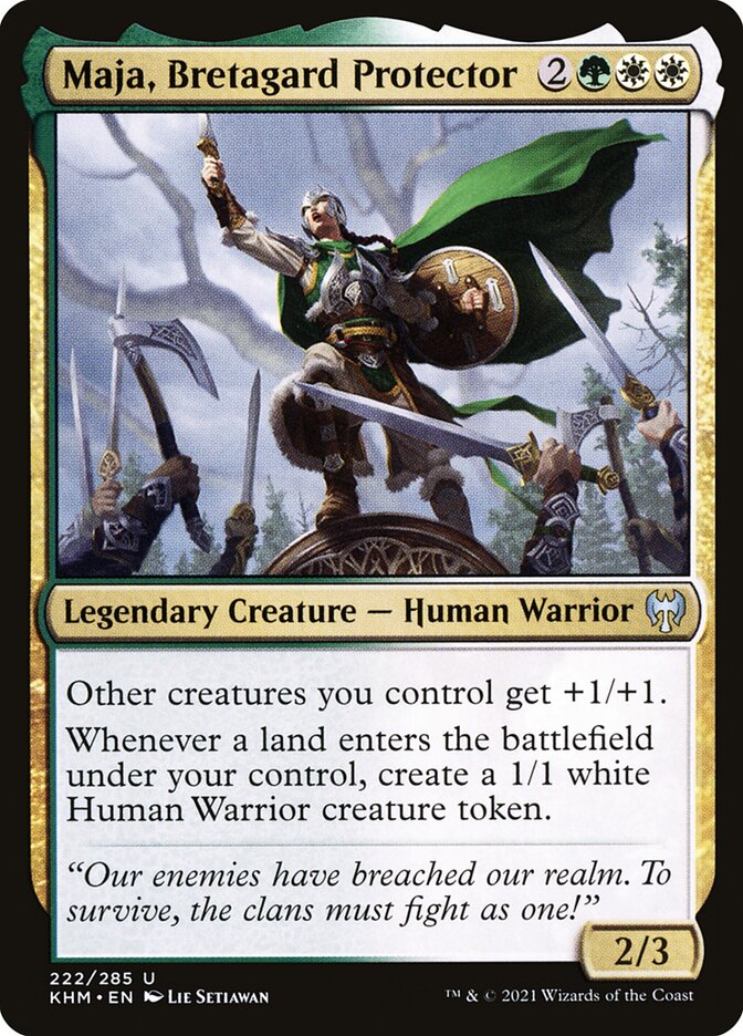 Maja, Bretagard Protector - Kaldheim (Uncommon) [KHM-222] Main image