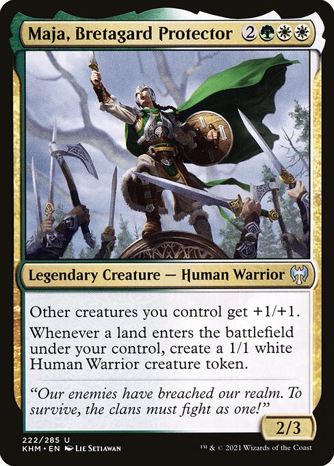 Maja, Bretagard Protector – Kaldheim (KHM-222) Magic: The Gathering card