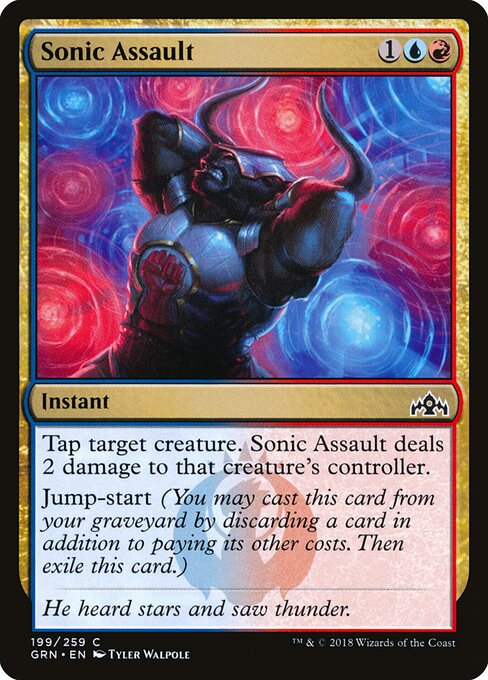 Sonic Assault – Guilds of Ravnica (GRN-199) Magic: The Gathering card