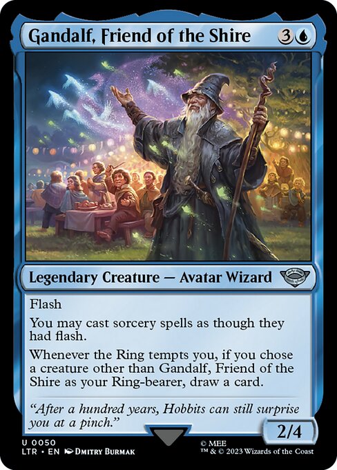 Gandalf, Friend of the Shire – The Lord of the Rings: Tales of Middle-earth (LTR-50) Magic: The Gathering card | LC-REM-20260804-15150948843852-cc9cfcc7-be64-4871-8d52-851e43fe3305