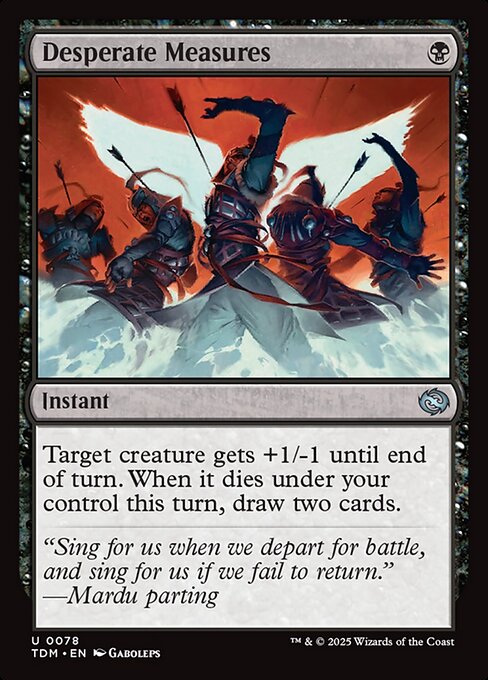 Desperate Measures – Tarkir: Dragonstorm (TDM-78) Magic: The Gathering card | LC-REM-20260804-15401855484236-ccbc6fd0-42bc-4e8b-96bc-69a631ba7106
