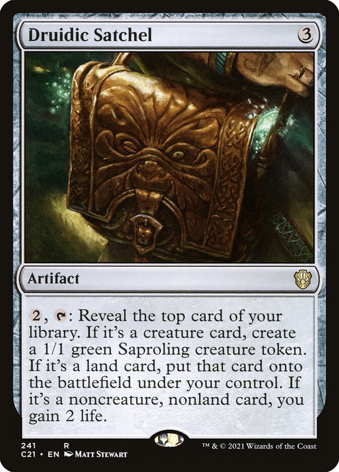Druidic Satchel - Commander: Strixhaven (Rare) [C21-241] Main image