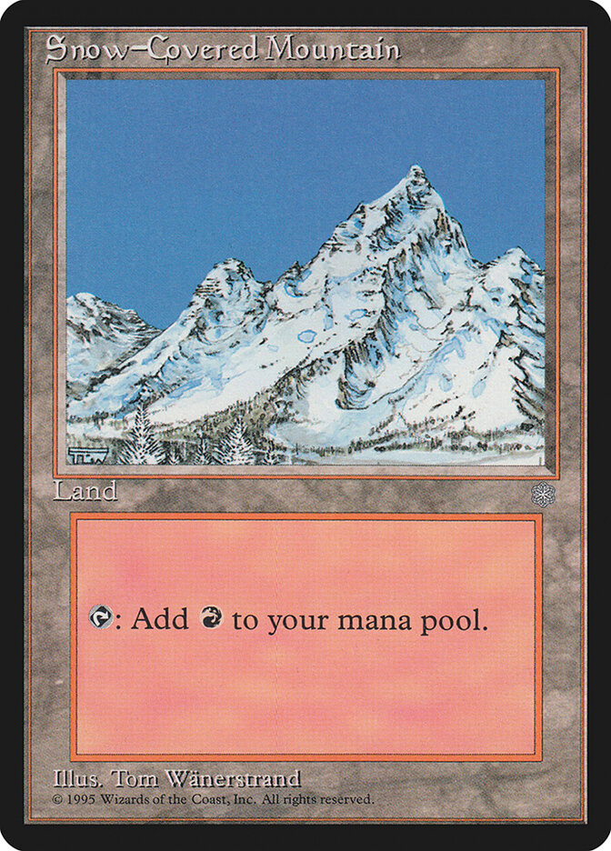 Magic-kaart Snow-Covered Mountain ICE-379 uit Ice Age (Land) Immagine principale del prodotto