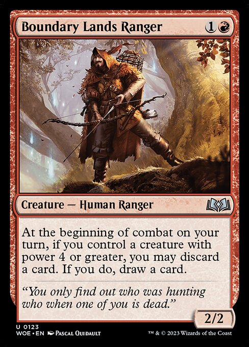 Boundary Lands Ranger – Wilds of Eldraine (WOE-123) Magic: The Gathering card | LC-REM-20260804-15681714061644-ccdcbb1d-702e-4832-8eed-7ed3deffefe3 Imagen principal del producto