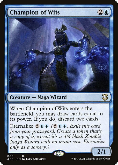 Champion of Wits – Forgotten Realms Commander (AFC-80) Magic: The Gathering card | LC-REM-20260804-15339534090572-cce2fce1-8172-43ed-937d-a543a474ef46