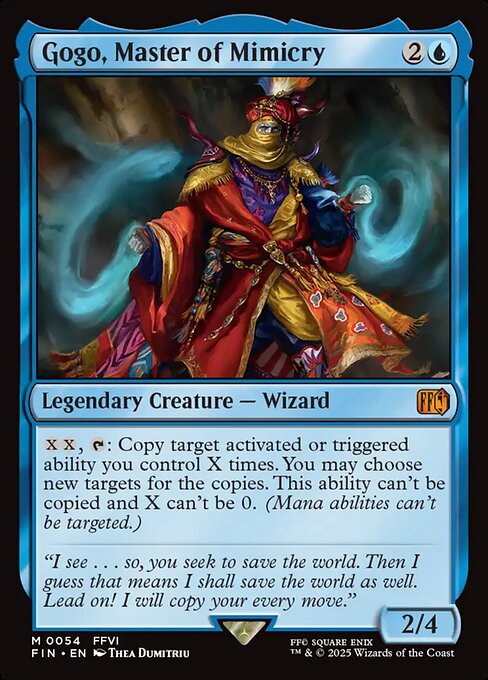 Gogo, Master of Mimicry – Final Fantasy (FIN-54) Magic: The Gathering card | LC-REM-20260804-15523474899276-cce4eb99-d960-4ab7-911a-bb4ea74d1775