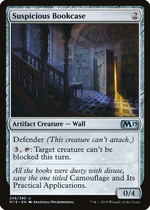 Suspicious Bookcase – Core 2019 (M19-246) Magic: The Gathering card