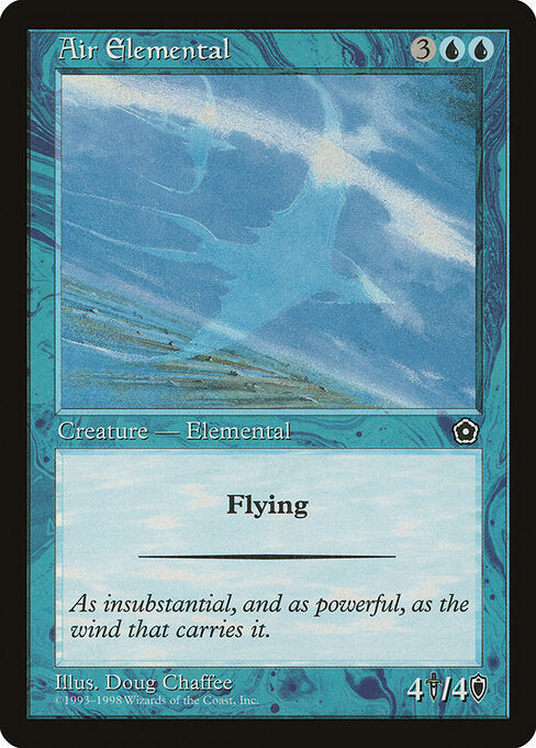 Air Elemental – Portal Second Age (P02-31) Magic: The Gathering card | LC-REM-20260804-15339503944012-cd01ed7d-45d5-420c-836c-aec52250f161 Image principale du produit