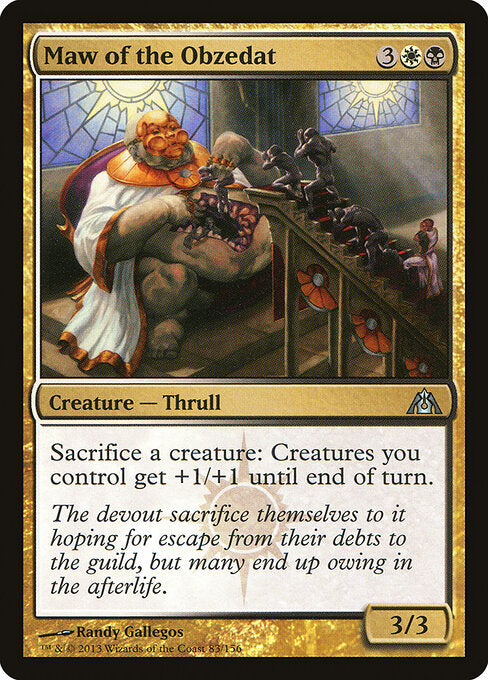 Maw of the Obzedat – Dragon's Maze (DGM-83) Magic: The Gathering card