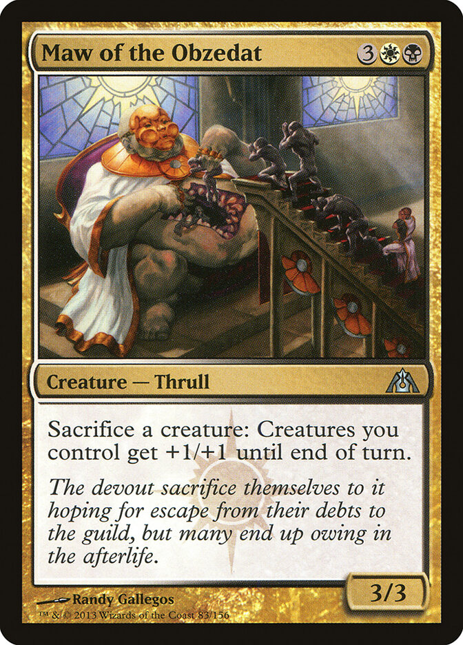 Magic-kaart Maw of the Obzedat DGM-83 uit Dragon's Maze (Uncommon) Hauptbild
