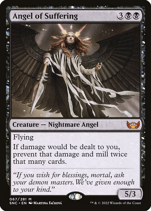 Angel of Suffering – Streets of New Capenna (SNC-67) Magic: The Gathering card Image principale du produit