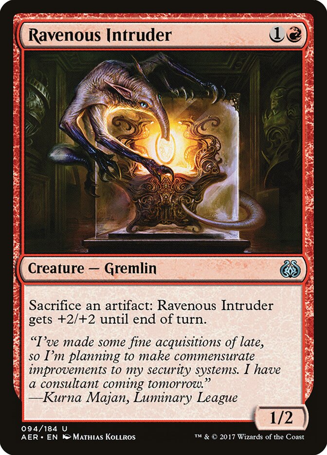 Ravenous Intruder - Aether Revolt (Uncommon) [AER-94] Imagen principal del producto