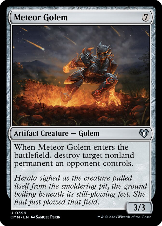 Meteor Golem - Commander Masters (Uncommon) [CMM-399] Immagine principale del prodotto