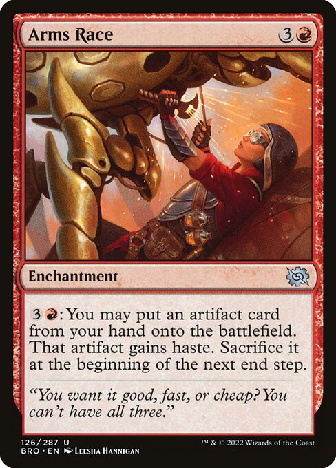 Arms Race – The Brothers' War (BRO-126) Magic: The Gathering card Immagine principale del prodotto