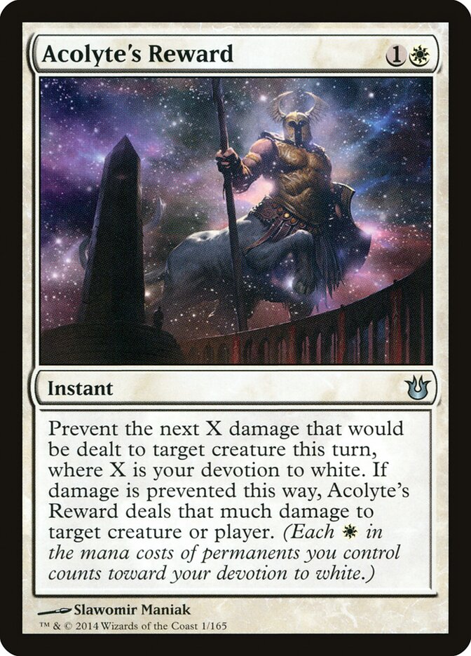 Acolyte's Reward - Born of the Gods (Uncommon) [BNG-1]