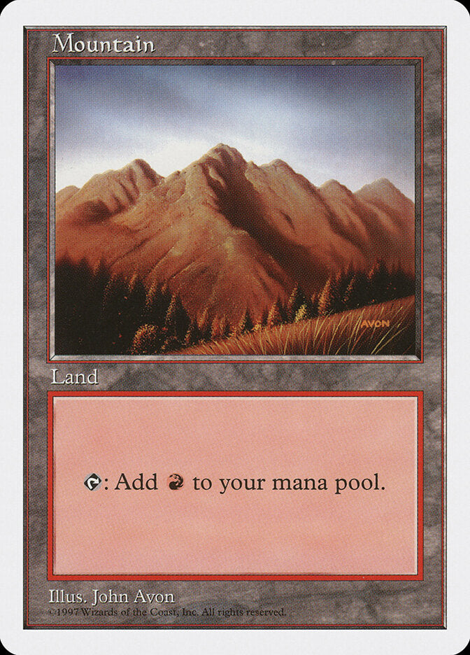 Magic-kaart Mountain 5ED-444 uit Fifth Edition (Land) Hoofdafbeelding