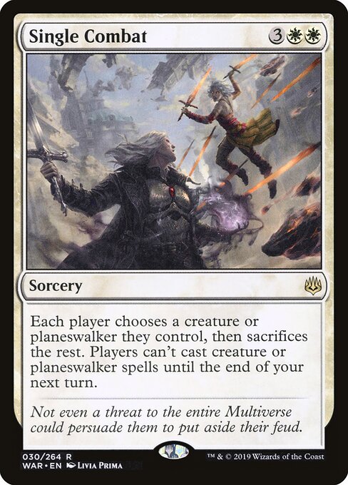 Single Combat – War of the Spark (WAR-30) Magic: The Gathering card