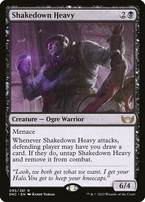 Shakedown Heavy – Streets of New Capenna (SNC-95) Magic: The Gathering card