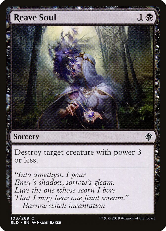 Reave Soul - Throne of Eldraine (Common) [ELD-103] Hauptbild