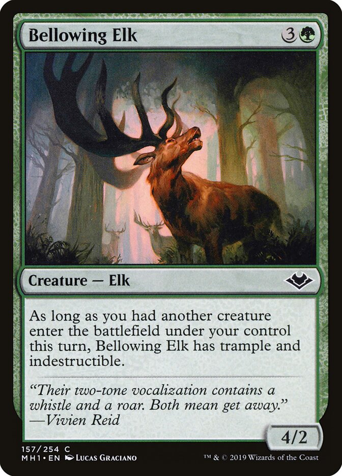 Bellowing Elk - Modern Horizons (Common) [MH1-157]
