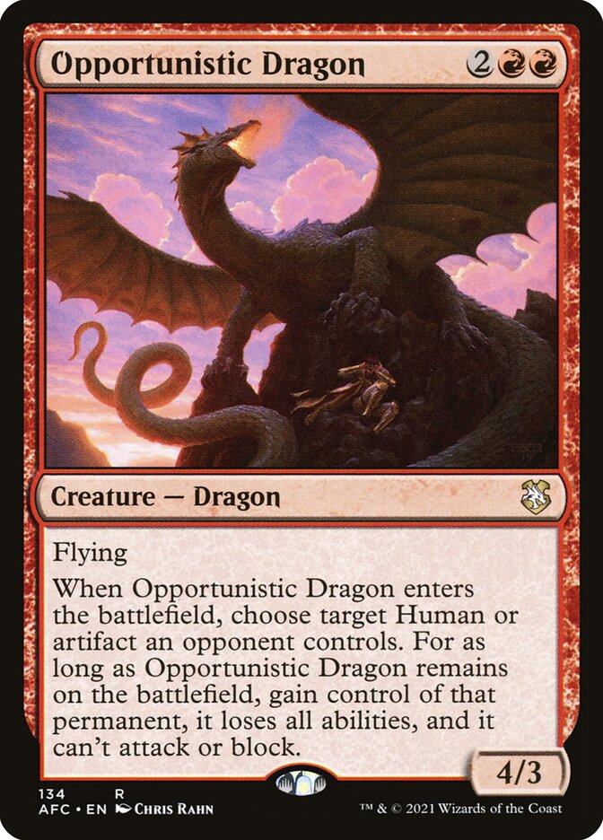 Opportunistic Dragon - Commander: Adventures in the Forgotten Realms (Rare) [AFC-134]