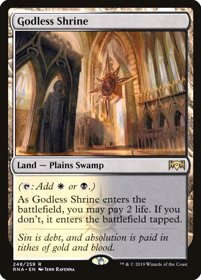 Godless Shrine - Ravnica Allegiance (Rare) [RNA-248] Main image