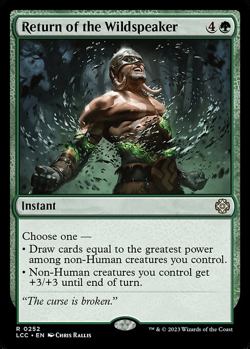 Return of the Wildspeaker – Commander: The Lost Caverns of Ixalan (LCC-252) Magic: The Gathering card