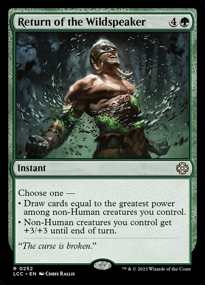 Magic-kaart Return of the Wildspeaker LCC-252 uit The Lost Caverns of Ixalan Commander (Rare)