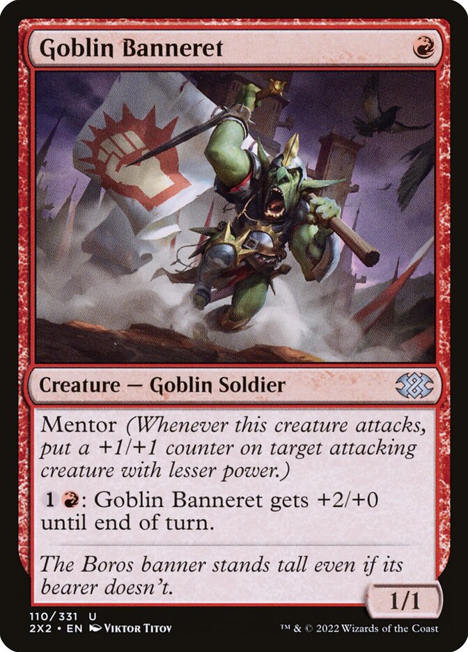 Goblin Banneret - Double Masters 2022 (Uncommon) [2X2-110]
