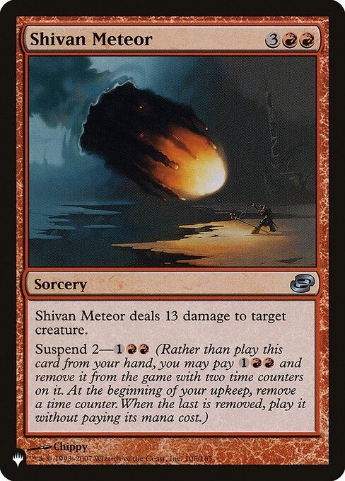 Shivan Meteor – The List (PLST-PLC-106) Magic: The Gathering card | LC-REM-20260804-15150907883852-cf6752f8-fdbd-496f-87a2-0224f9689756