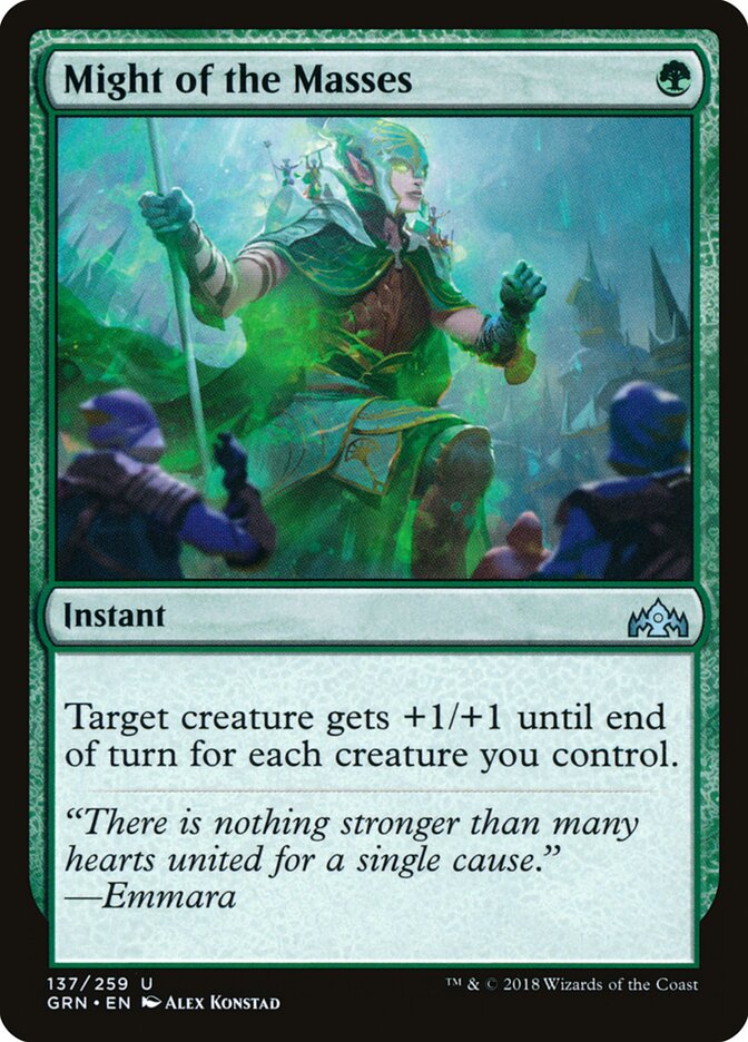 Might of the Masses - Guilds of Ravnica (Uncommon) [GRN-137] Immagine principale del prodotto