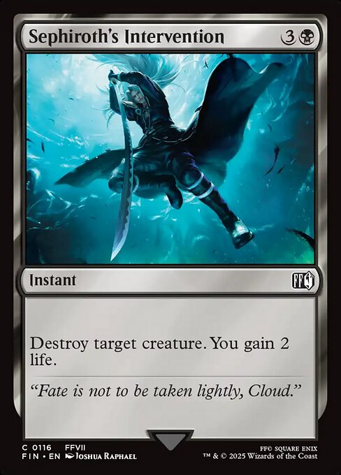 Sephiroth's Intervention – Final Fantasy (FIN-116) Magic: The Gathering card | LC-REM-20260804-15543935533388-cf7df82f-937a-443f-813f-2bcc6944c5c0 Immagine principale del prodotto