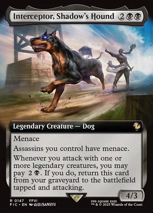 Interceptor, Shadow's Hound – Final Fantasy Commander (FIC-147) Magic: The Gathering card | LC-REM-20260804-15339592384844-cf820446-9cea-426e-ad34-977cf3833cf7 Hauptbild