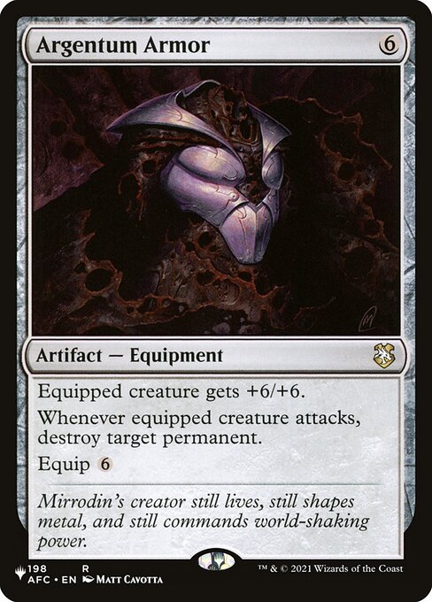 Argentum Armor – The List (PLST-AFC-198) Magic: The Gathering card | LC-REM-20260804-15151313584460-cf982a2d-ebb1-4846-ae83-27821dad1bab Hoofdafbeelding