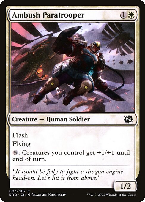 Ambush Paratrooper – The Brothers' War (BRO-3) Magic: The Gathering card Image principale du produit