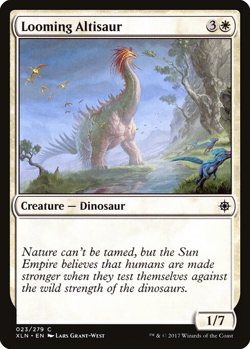 Looming Altisaur – Ixalan (XLN-23) Magic: The Gathering card