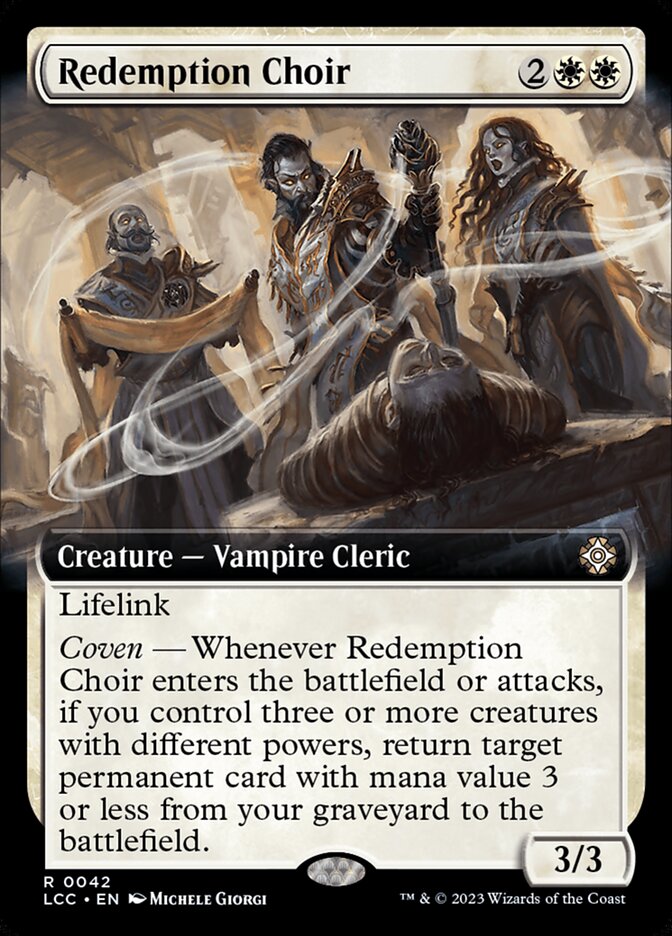 Magic-kaart Redemption Choir LCC-42 uit The Lost Caverns of Ixalan Commander (Rare) Imagen principal del producto