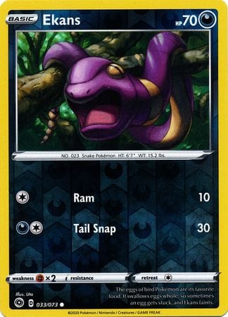 Champion's Path - 033/073 - Ekans - Reverse Holo