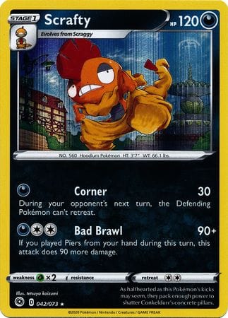 Champion's Path - 042/073 - Scrafty - Holo